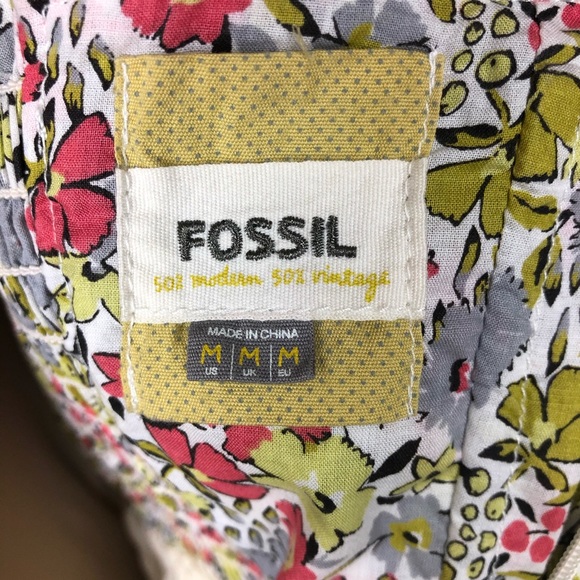 FOSSIL Floral Sun Dress sz M - Picture 7 of 9